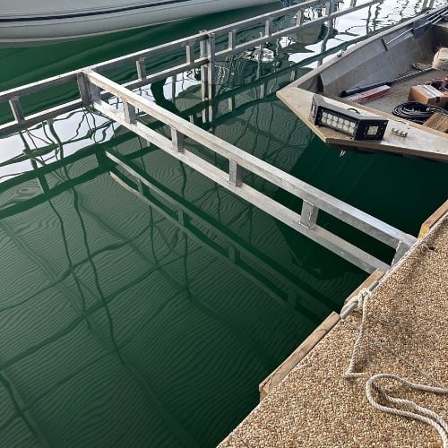 aluminum fab welding_boat ramp_orth fabrication