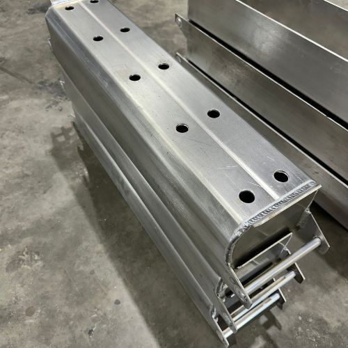 Aluminum concrete stake boxes - 1-orth fabrication