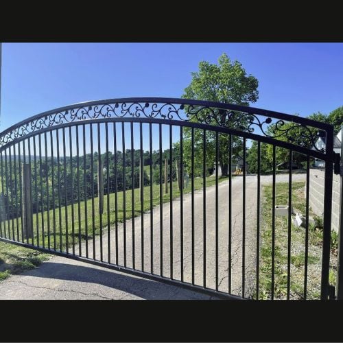 custom driveway gate_ metal fabrication_orth fabrication