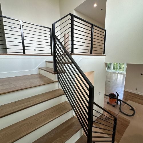 metal fabrication-horizontal metal railing -3-orth fabrication