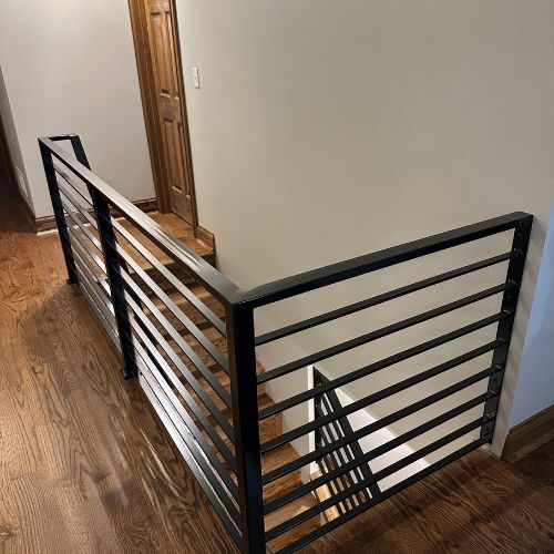 metal fabrication-horizontal metal railing -5-orth fabrication