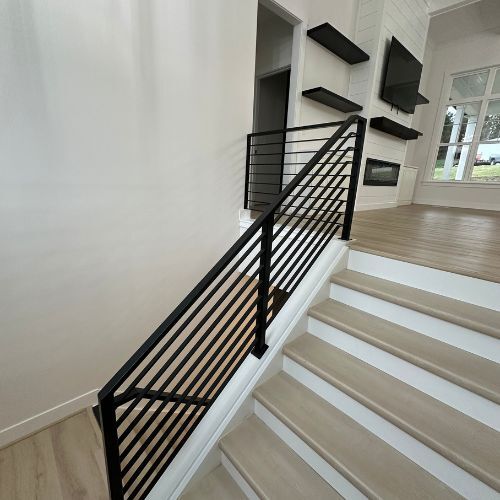 metal fabrication-horizontal metal railing -6-orth fabrication